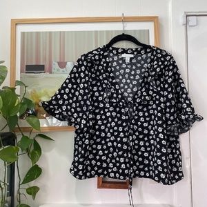 Topshop Maisie Blouse in Floral Print